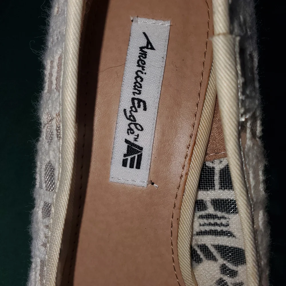 American Eagle Outfitters Beige Lace Wedges - Picture 3 of 5